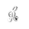 16GA Stainless Steel Treble Clef Music Note Tragus Cartilage Helix