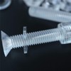 20 x Crosshead Countersunk Screw Nuts and bolts, Transparent Clear