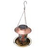 Solar Bird Feeder for Outdoors Hanging Exquisite Hollow Pattern Waterproof