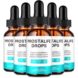 Ideal Performance (5 Pack) ProstaLife Drops Men Prostate Health, Advanced Prosta Life Men Drops