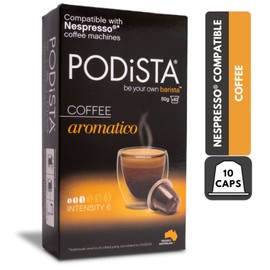 PODiSTA Nespresso Compatible Capsules - Aromatico Espresso, 10-Count