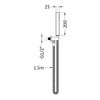 Hudson Reed A3264 Square Outlet Elbow with Parking Bracket Plus