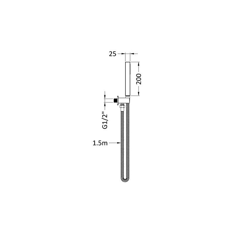 Hudson Reed A3264 Square Outlet Elbow with Parking Bracket Plus