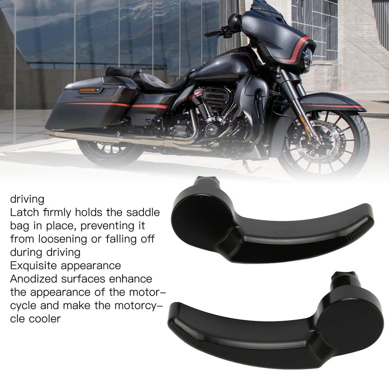 1 Pair Saddlebag Latch Kit Anodized Finish Saddle Bag Lifter