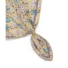 Lope Picnic Passage Flower Print Scarf with Ring, Yellow (81),