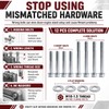 12 PCS M10-1.5 Engine Stand Bolt Kit Compatible with LS