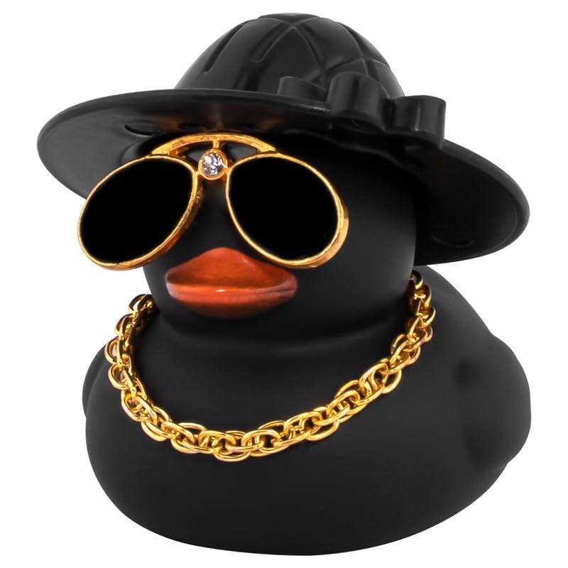 wonuu Car Dashboard Rubber Duck Ornament, Car Decoration Ducks with