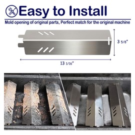 Gas Grill Heat Plates Stainless Steel BBQ Parts Replacement Backyard Grill Accessories BY14-101-001-01, BY13-101-001-11, BY16-101-002-05, GBC1429W-C, GBC1429W, Uniflame GBC1329W, GBC1403W, 3 Pack