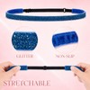 6Pcs Glitter Headbands Non Slip Running Headbands