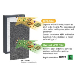 GermGuardian Genuine Carbon Filter Replacements for Use with FLT400 Filter E for AC400 Series Air Purifiers, 4-Pack FLT11CB4