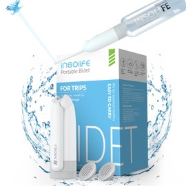 Portable Bidet | High Pressure Travel Bidets with Adapter | Rechargeable Portable Electric Bidets for Men & Women Cleaning | Portable Bidet for Travel