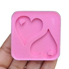 Silicone Molds - Heart Silicone Mold - Mold for Earrings - Heart Keychains Molds - Heart Mold - Resin Molds