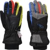 CMP - Guanti da sci in twill per bambini, Nero-Royal-Limeade,