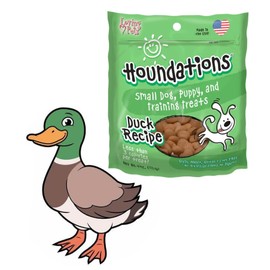 Heart Shaped Small Dog Puppy 4 oz. Training Treats Beef Chicken Salmon Lamb or Duck (Duck)