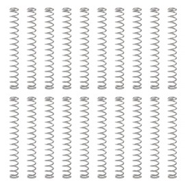 VooGenzek 20 PCS 1 * 7 * 60 mm Compression Springs, Stainless Steel Springs, Coil Extended Compressed Spring, for Furniture Screen Doors Repair Projects