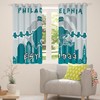 Erosebridal Football Themed Blackout Curtains 42x63 inch,Football Fans Curtains for