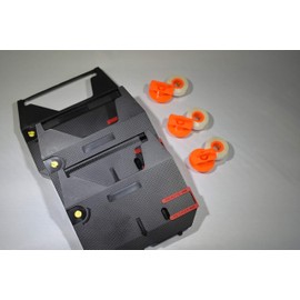 FJA Products Compatible Typewriter Ribbons & Correction Tape Spools for Brother AX10, AX15, SX4000, GX6750 Typewriters. Includes 3 Black Typewriter Cassettes and 3 Lift Off Correction Spools