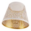 Lamp Shade E27 E26 White Carved Flower Pattern Iron Modern