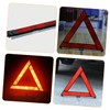Ciieeo 3pcs Roadside Reflective Triangle Emergency Warning Signs and Lightweight