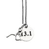 13.1 RUNNING GIRL Pewter Necklace - Pewter Running Girl Stick