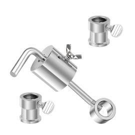 SHENGYIG Grill Balance Weight, Stainless Steel Balance Rotisserie Spit, 286 g L-Shaped Bar Hammer and 2 Counterweights, Rotisserie Counterweight, for 8-10 cm Grill Rod