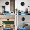 Ziprote Radio-Controlled Wall Clock, Radio-Controlled Wall Clock with Temperature Display