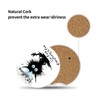 Car Coasters 2 Pack, Small 2.56" Ceramic Stone & Non-Scratch