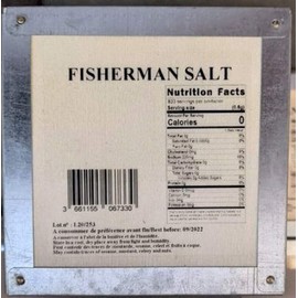 Fisherman Salt Pere Pelletier Salt from France in Wood Box 17.6 oz