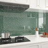 Wallercity Glossy Green Granite Contact Paper for Countertops Self Adhesive