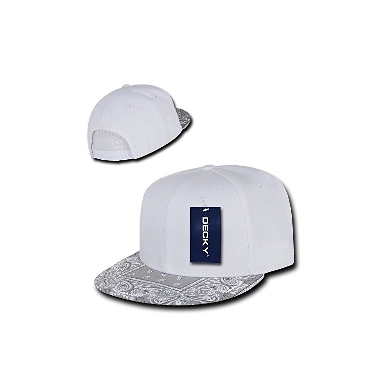 DECKY Bandanna Snapback, White/Grey