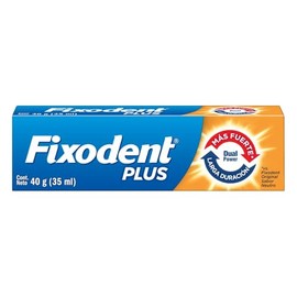 Fixodent Pasta Adhesiva para Denturas Plus Dual Power 35 ml, 35 mililitro, 1