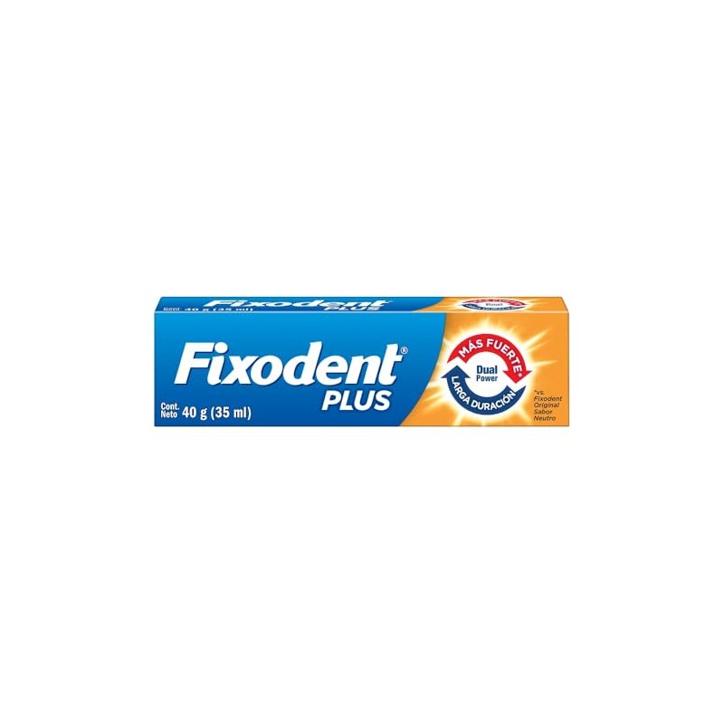 Fixodent Pasta Adhesiva para Denturas Plus Dual Power 35 ml,