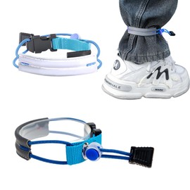 GXGM Hosenbein Klammer Fahrrad,Reflektorband Elastisch Hosenklammer Fahrrad Hosenschutz Reflektierendes Hosenband für Outdoor Joggen Radfahren Laufen.(2PCS)