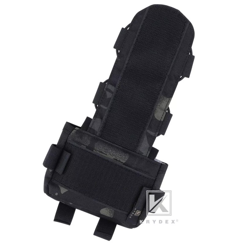 KRYDEX Helmet Counterweight Battery Pouch Cord Lock Retainer Black Camo