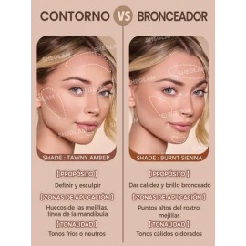 Sheglam Bronceador De Contorno Lquido Larga Duracin Tono Del Maquillaje Golden Sun                                                                    