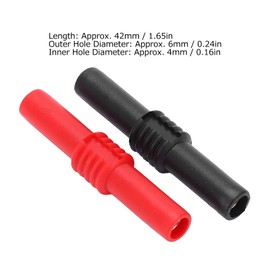 Banana Plug Coupling PVC 4 mm Banana Socket Banana Plug Accessories for Electrical Numerical Tests Pack of 10