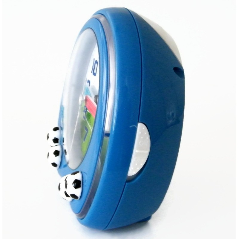 Atlanta Children's Alarm Clock with Watch Boys Blue Football -