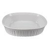 CorningWare FS12 1.5qt/1.4L French White Oval Ceramic Casserole Bakeware Dish