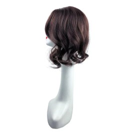 Bangkok Peluca De Cabello Ondulado Natural De 14 Pulgadas, Parte Med