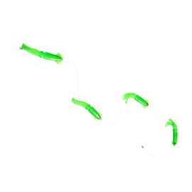 EAT MY TACKLE 9 in. Squid Daisy Chain | 6 ft. Saltwater Fishing Teaser (Green)