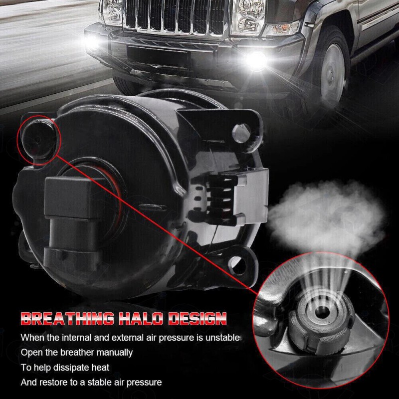 AQJ 2x Conductor + Pasajero Lámpara de luz antiniebla H11