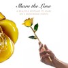 Bloomed Forever Rose, Beautiful 24K Gold Dipped Yellow Rose That