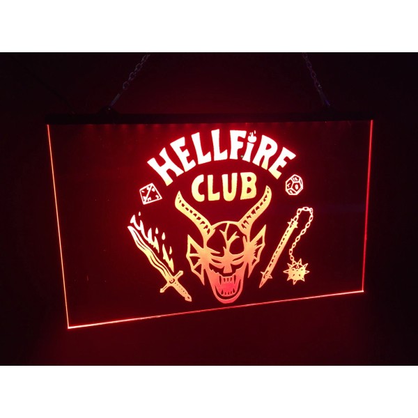 Hellfire Club Sign Led Neon Light , Tv Series Game