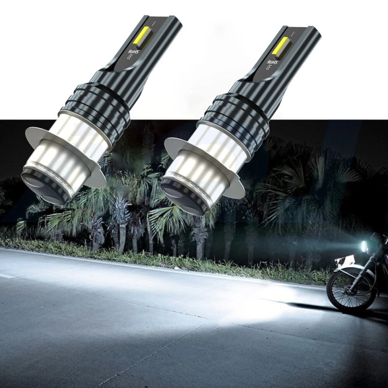 aqj H6 white LED Headlight Bulbs Lights For Yamaha Blaster