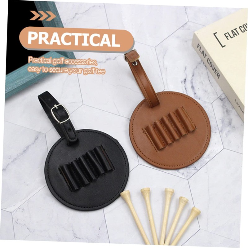 Sosoport 5pcs Golf Ball Marker Tool Tee Holder for Golfing