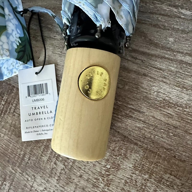 RIFLE PAPER CO. Umbrella, Printed in Full Color, Hydrangea