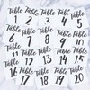 Vinyl Art Decal - Seating Chart Table Numbers 1-12 -
