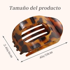 Horquillas planas Para Cabello, Pasadores Mujer, Cómodas Pinzas para el Cabello planas y Curvas, Adecuado para Cabello Grueso y Fino, Adecuado para Mujeres y Niñas (4 Piezas)