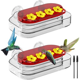 Redboat 2 Pack Window Hummingbird Feeder