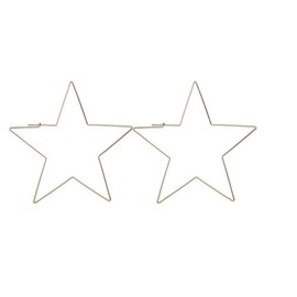 Star Dangle Earrings for Women Big Hollow Star Earrings Geometric Star Drop Earring Hypoallergenic Lightweight Fun Statement Drop Dangle Earring (Gold, One size)
